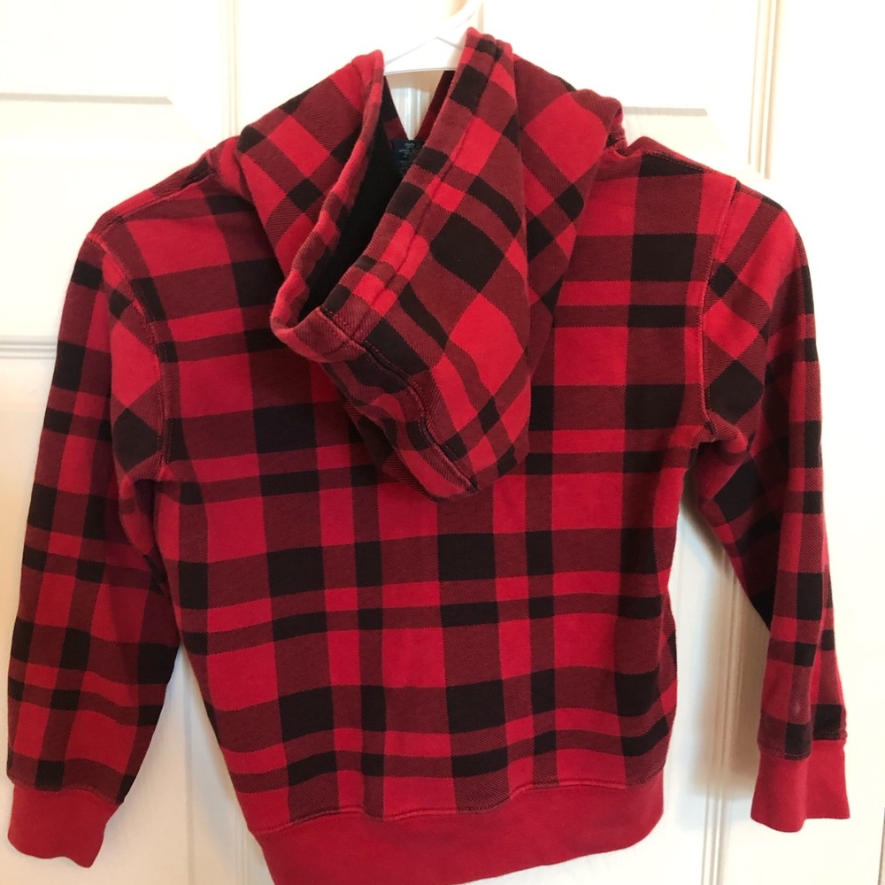 Polo Ralph Lauren Kids Red Plaid Hoodie Size 6